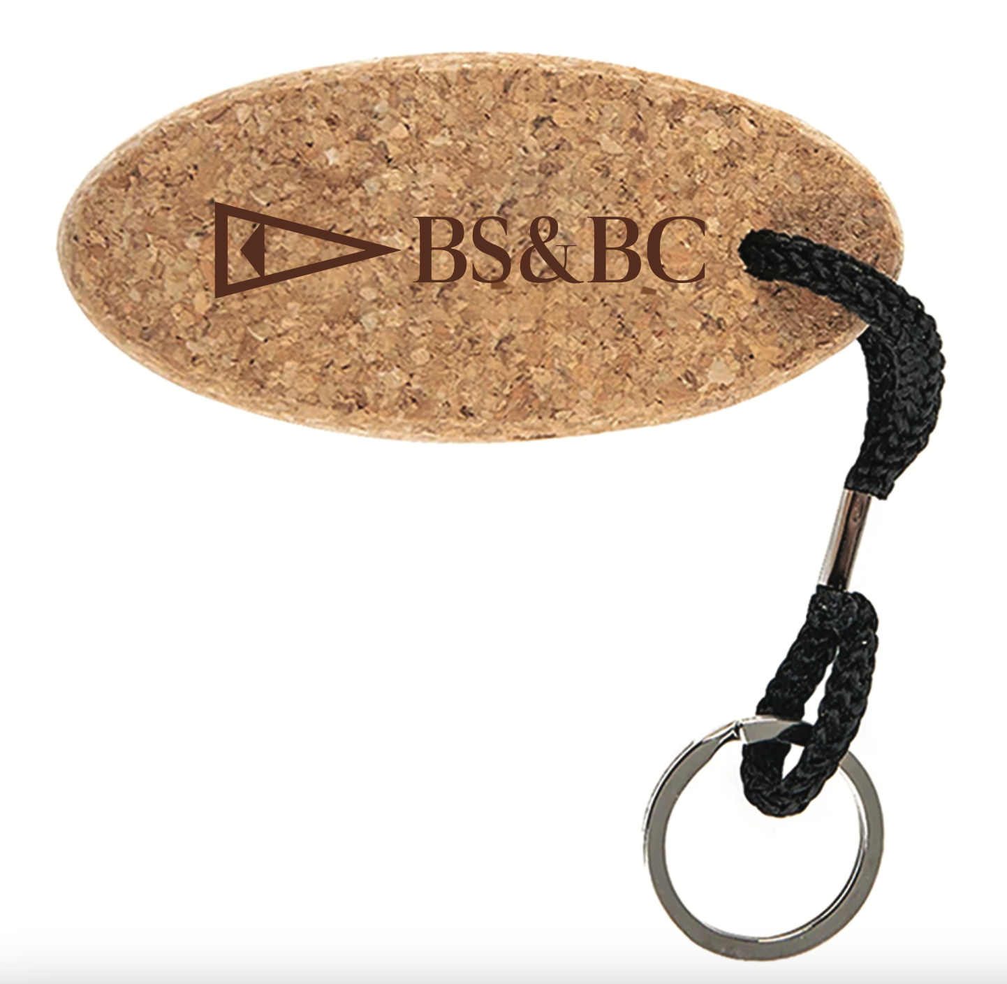 BS&BC Cork Floating Keychain